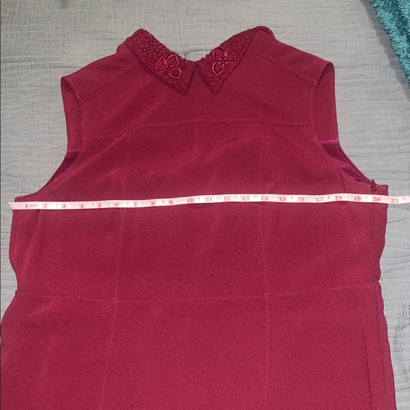 Burberry Burgundy Sleeveless Dress - Picture 8 of 11
